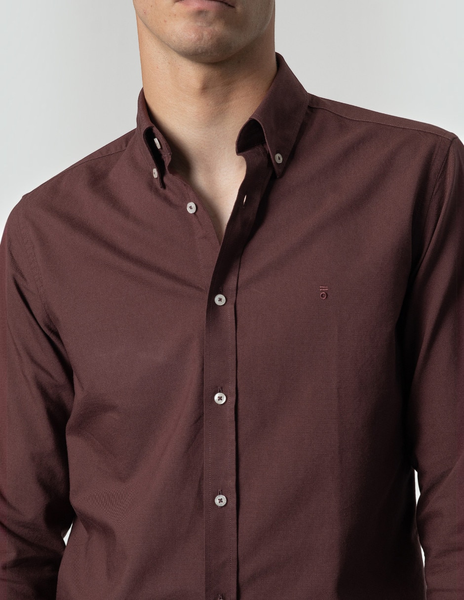 Camisa casual de algodón manga larga para hombre 2