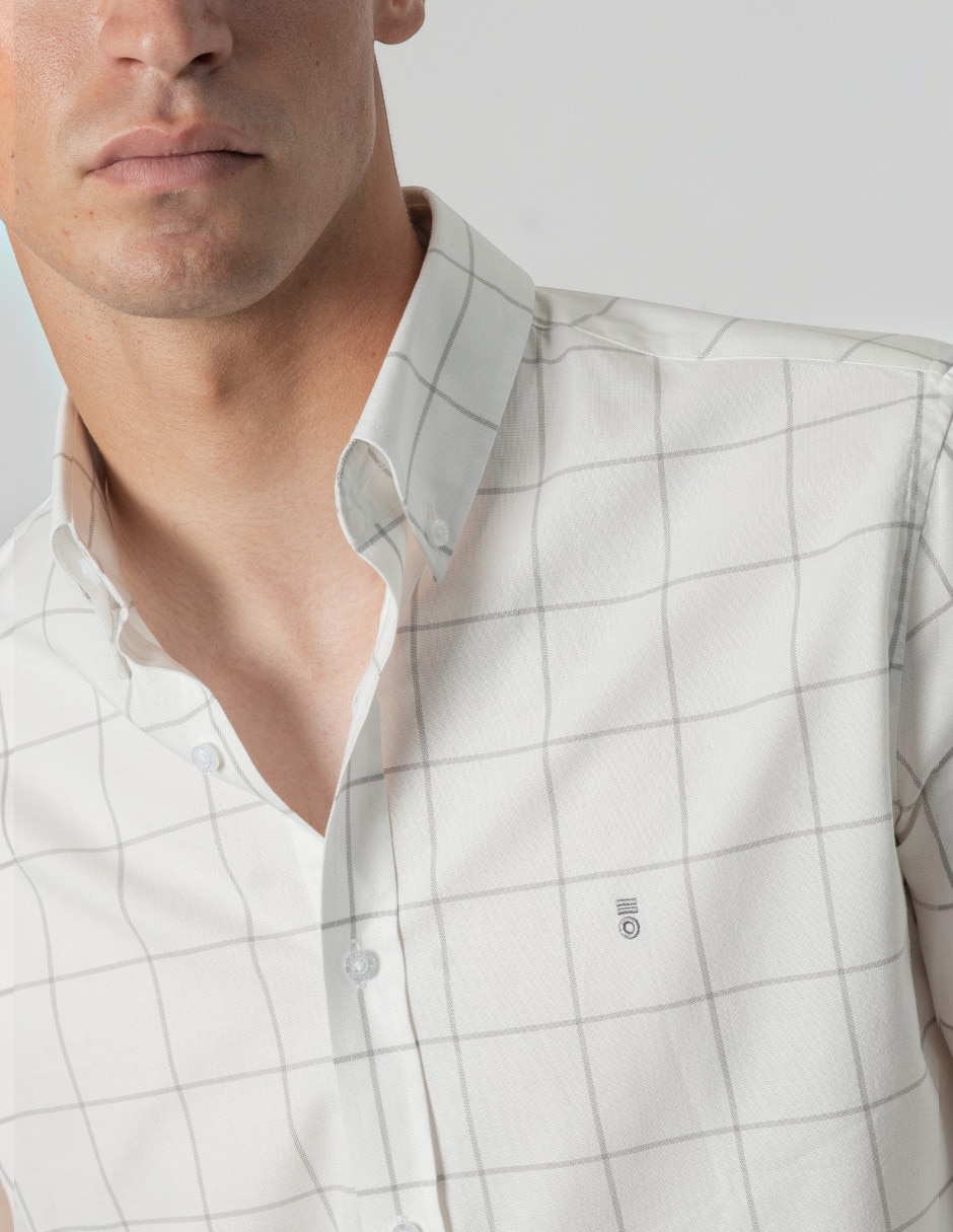 Camisa casual de algodón manga larga para hombre 4