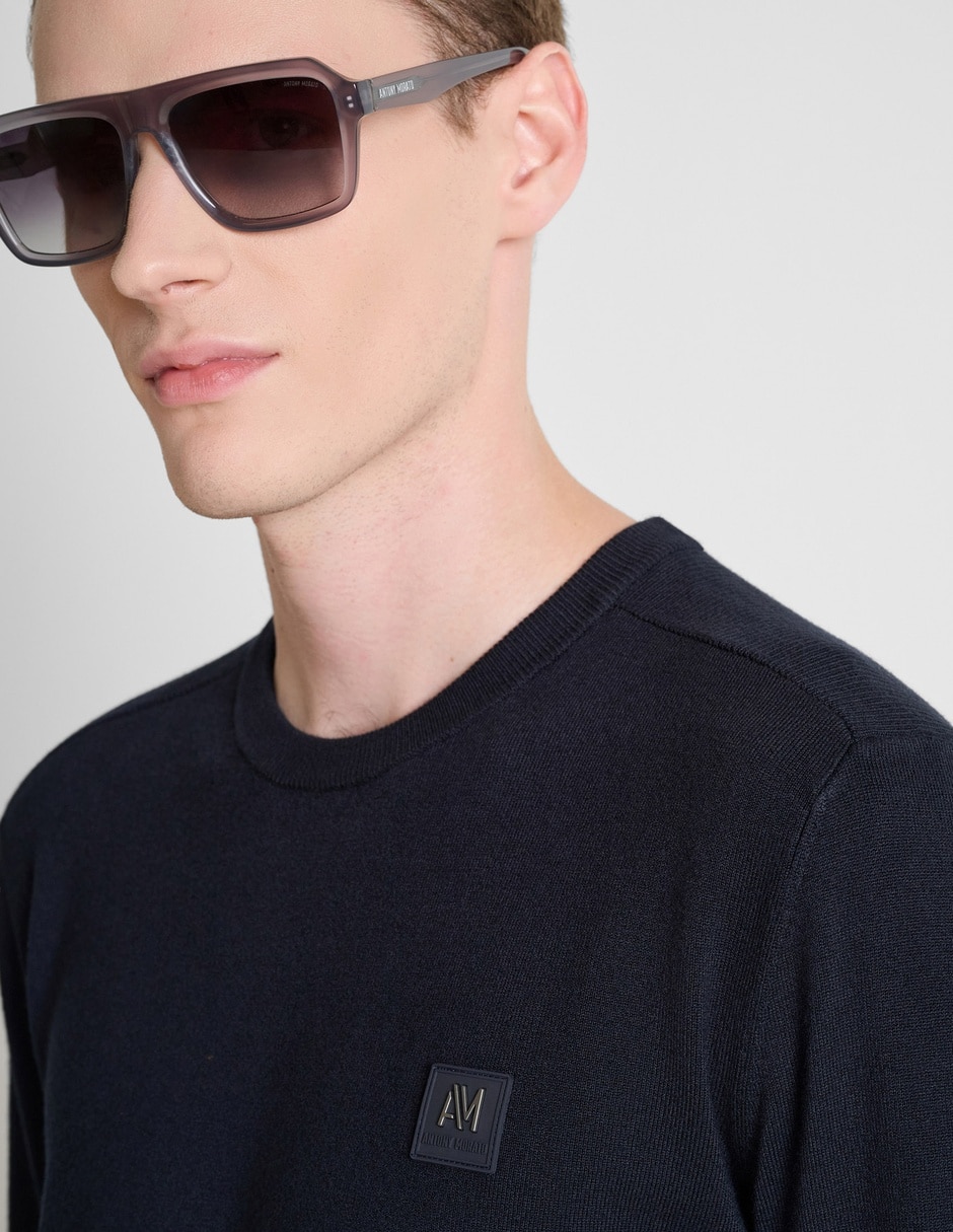 Suéter cuello redondo para hombre 4