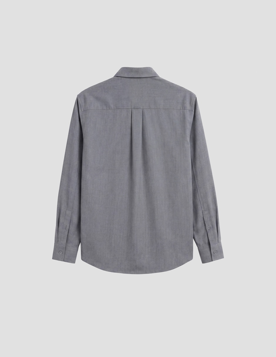 Camisa casual manga larga para hombre 4