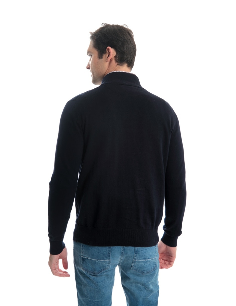 Suéter cuello con cierre para hombre 2