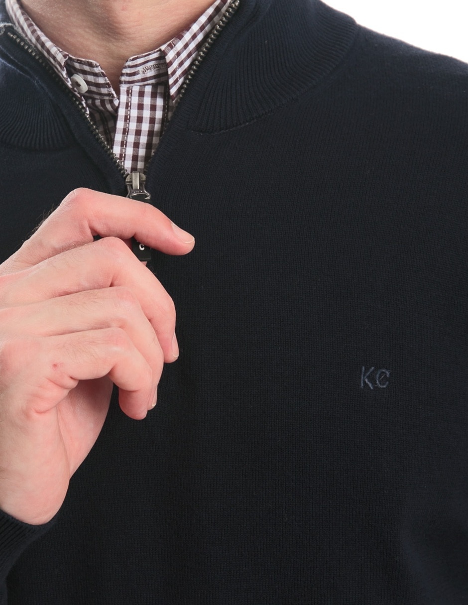 Suéter cuello con cierre para hombre 5