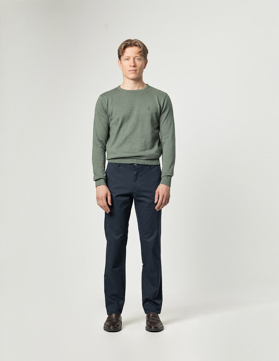 Pantalón chino slim de algodón para hombre 3
