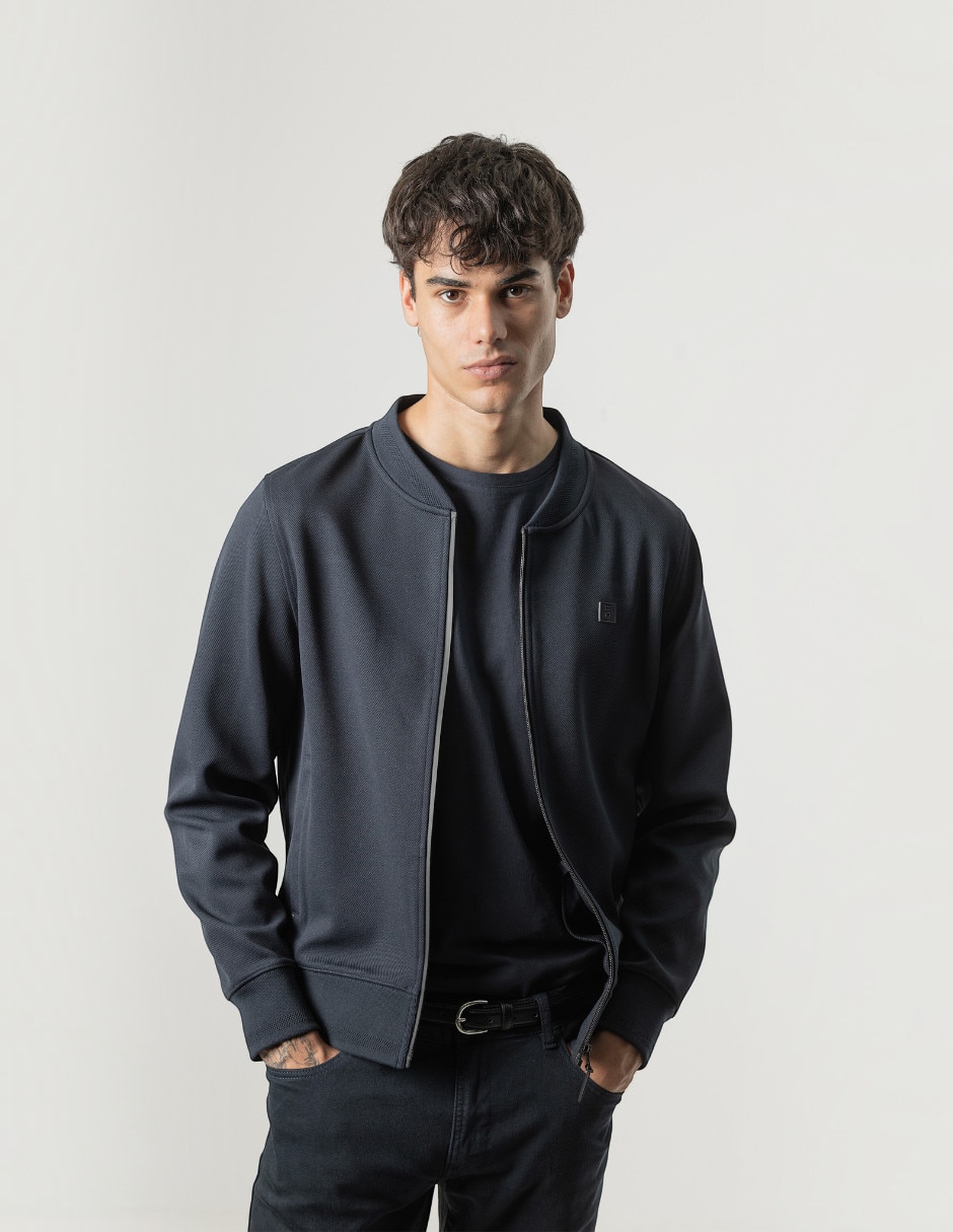 Chamarra casual sin capucha para hombre Chamarra casual sin capucha para hombre
