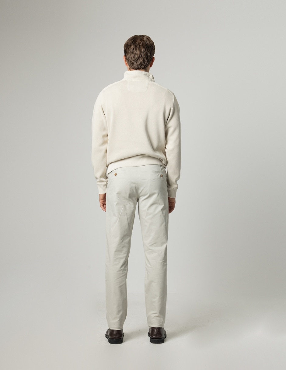Pantalón casual chino slim de algodón para hombre 3