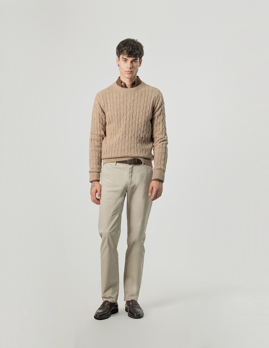 Pantalón chino slim de algodón para hombre 5