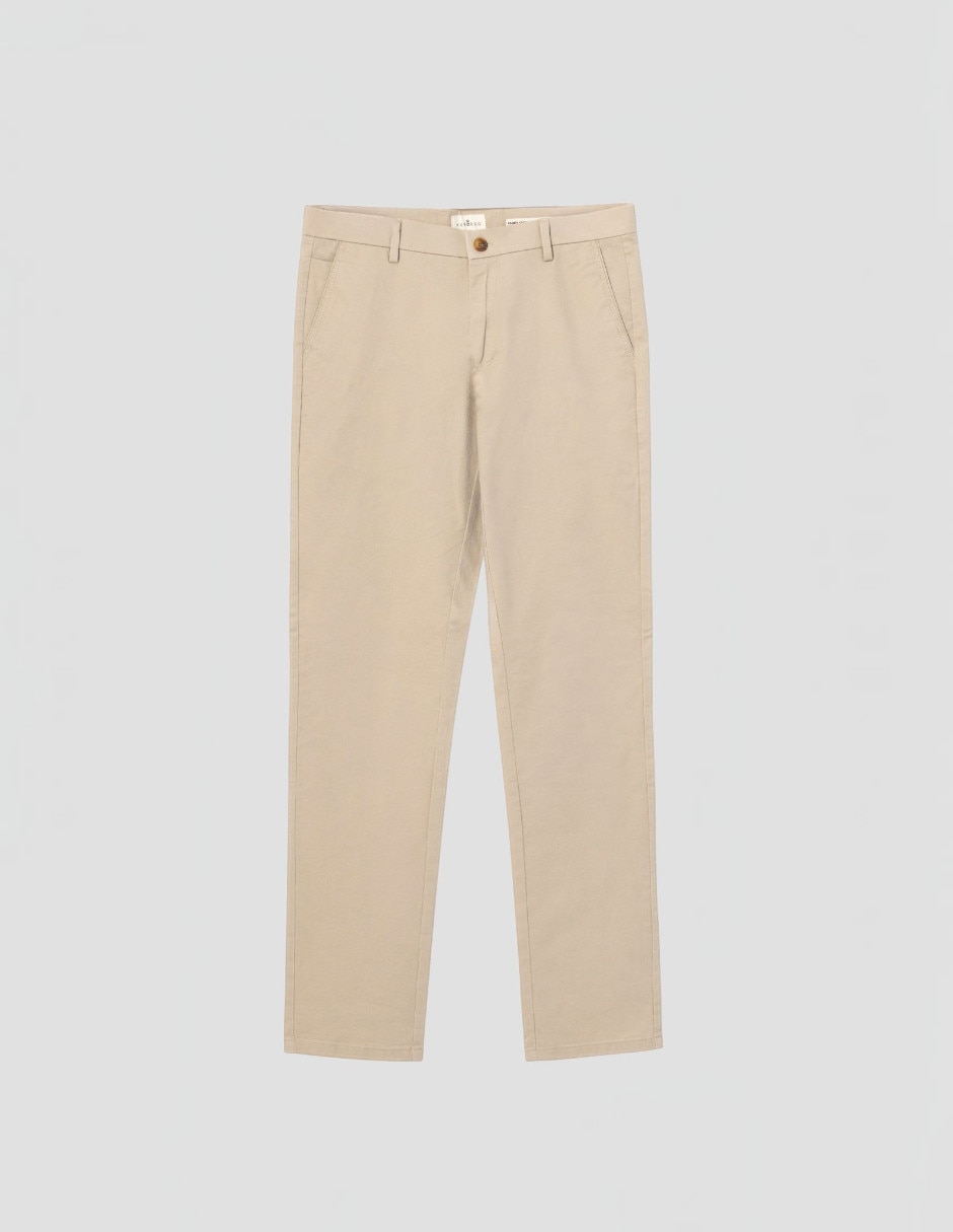 Pantalón chino slim de algodón para hombre 2