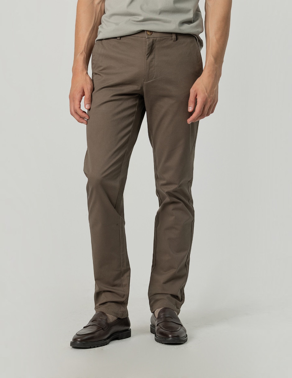 Pantalón chino slim de algodón para hombre Pantalón chino slim de algodón para hombre