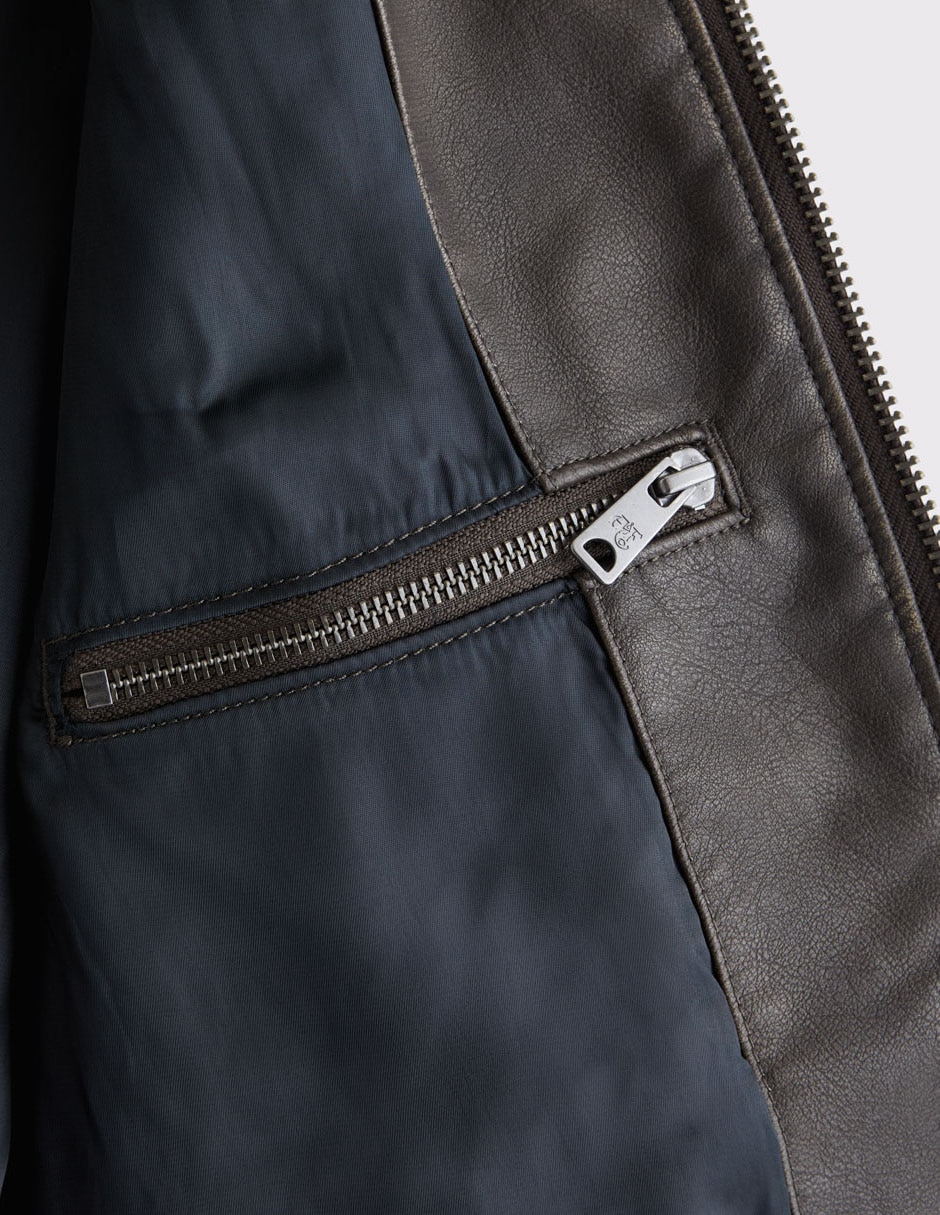 Chamarra cazadora con bolsillos para hombre 5