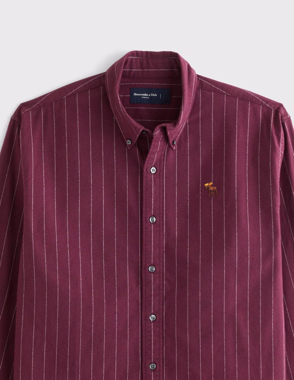 Camisa casual fa26 de algodón manga larga para hombre 3