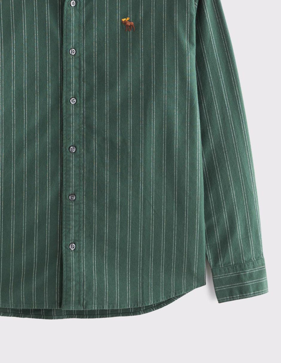 Camisa casual fa26 de algodón manga larga para hombre 2