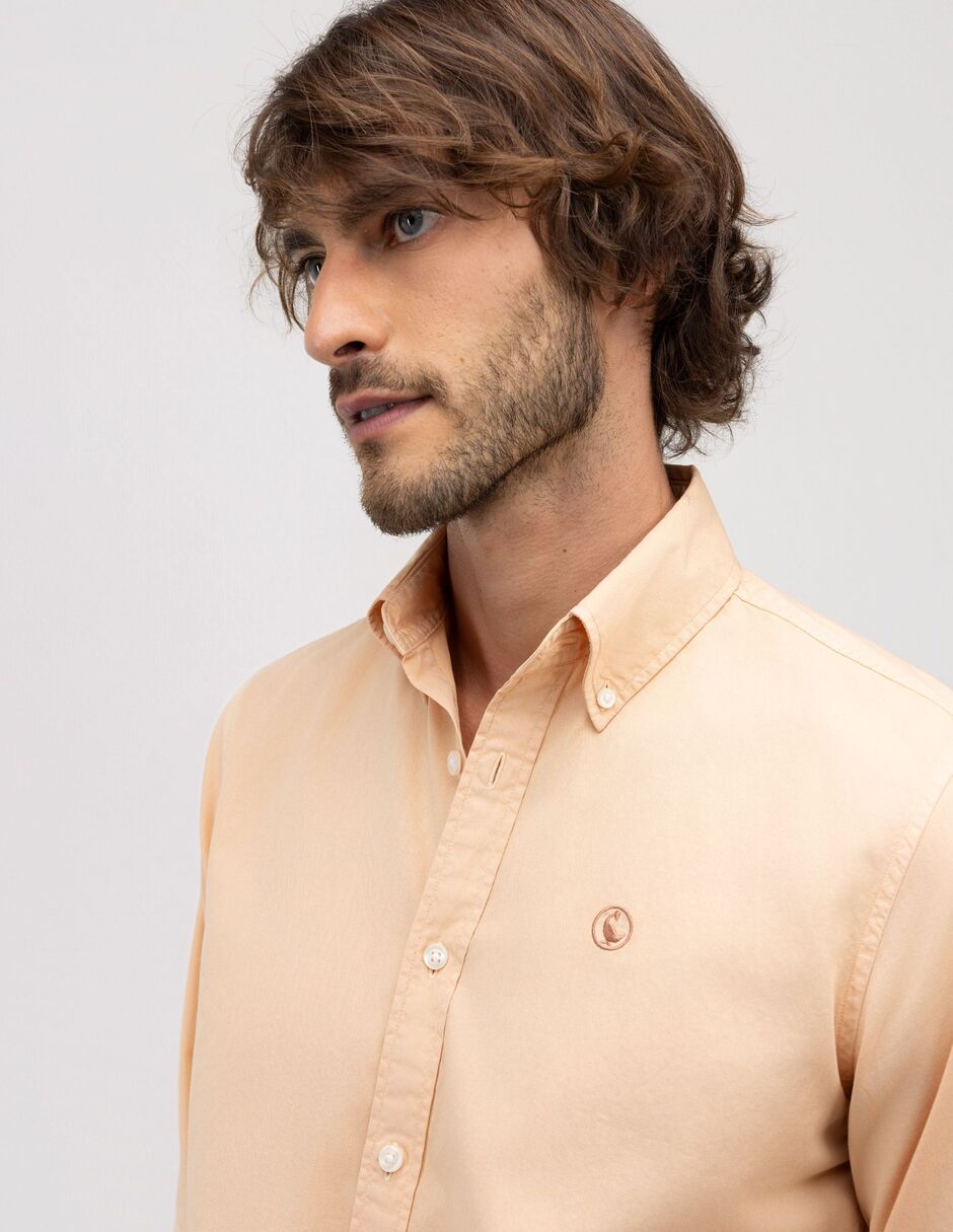 Camisa casual de algodón manga larga para hombre 5