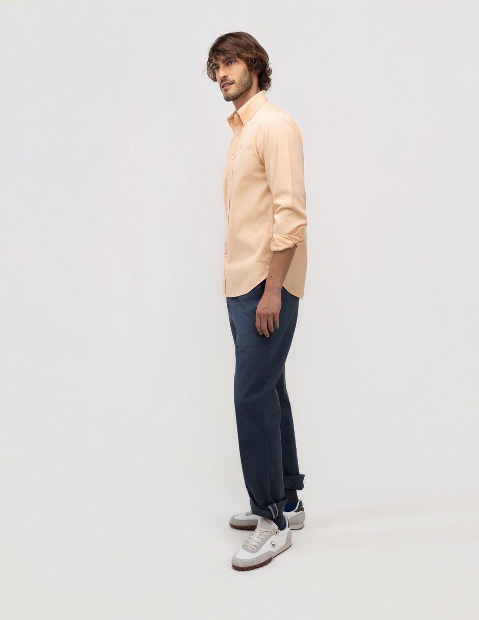 Camisa casual de algodón manga larga para hombre 2
