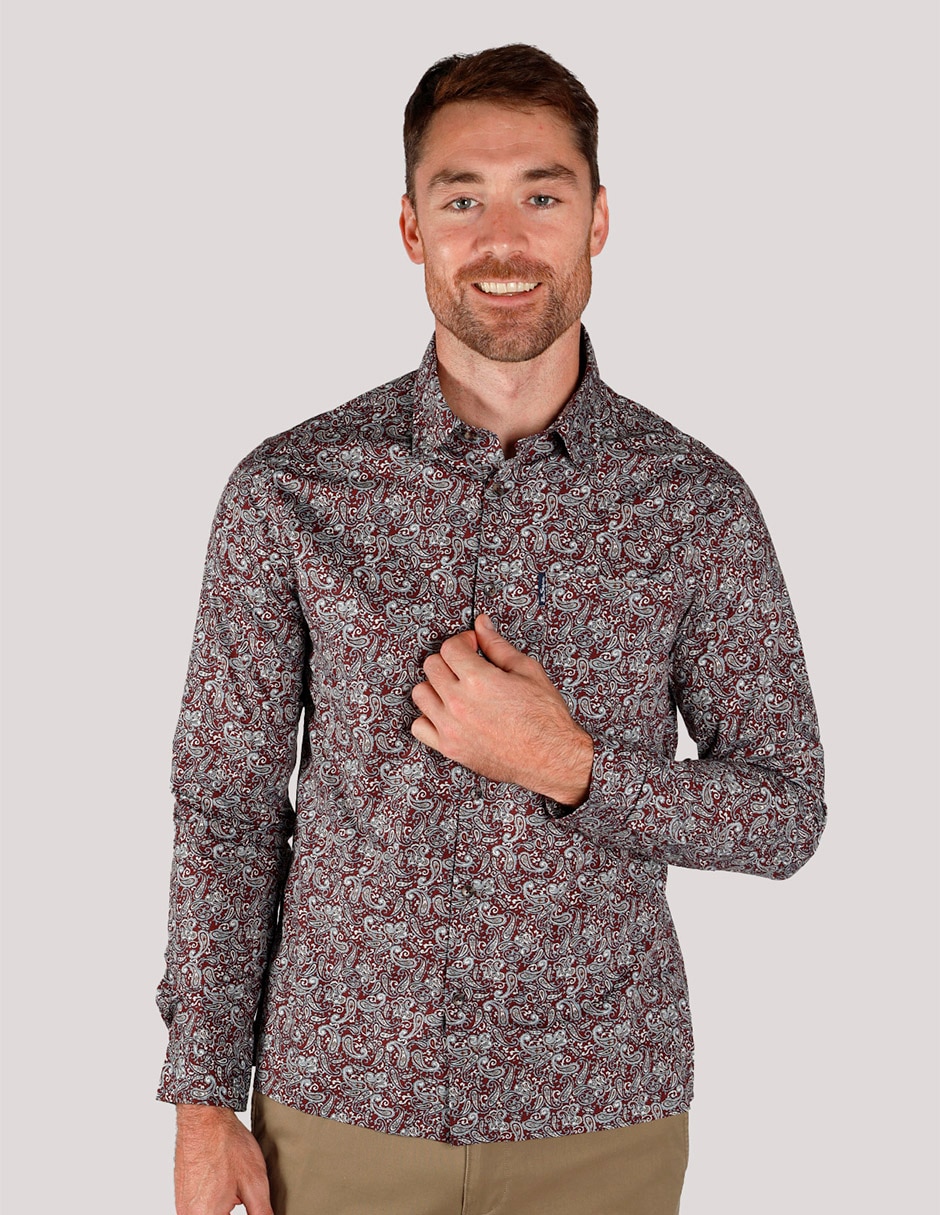 Camisa business casual manga larga para hombre Camisa business casual manga larga para hombre