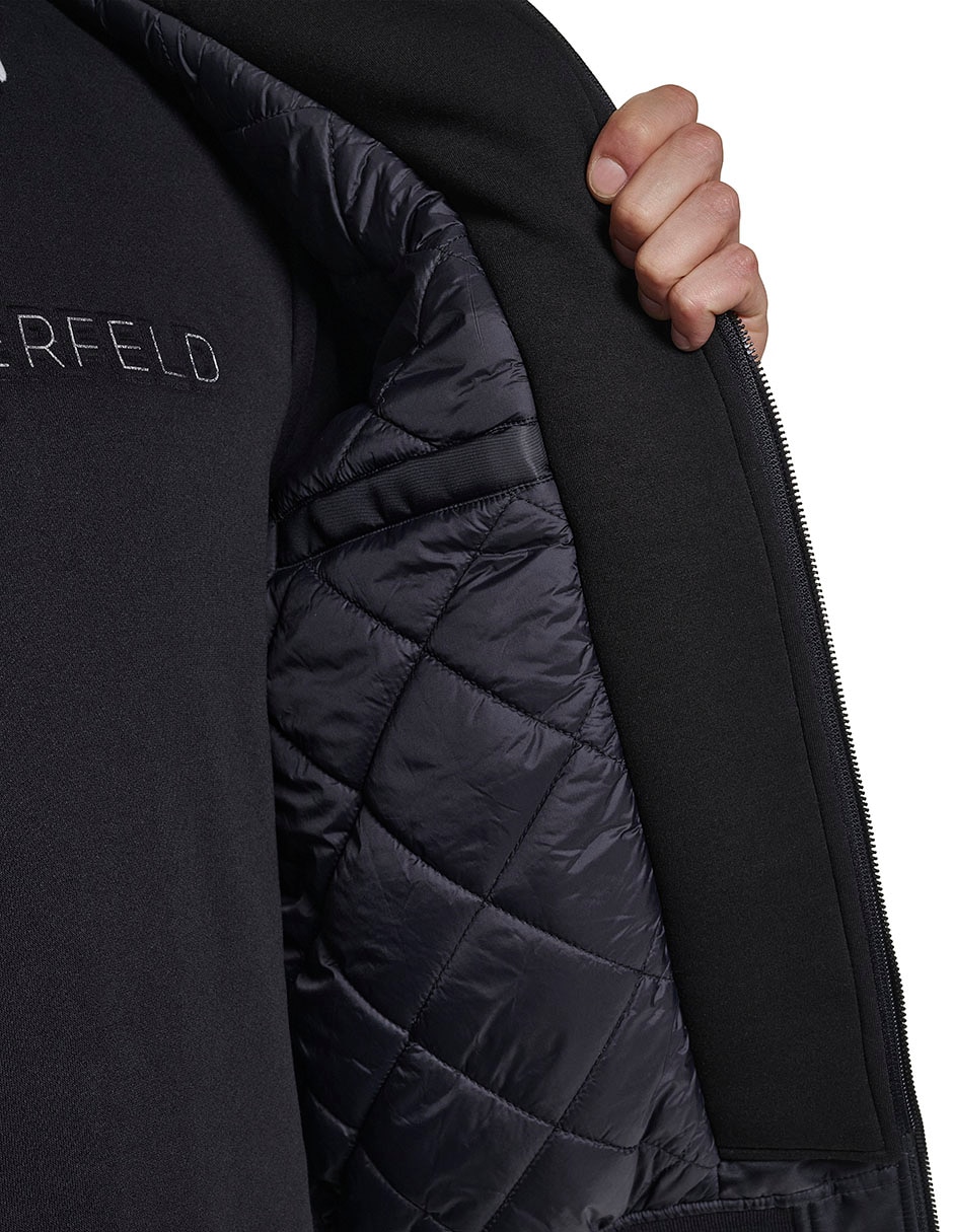 Chamarra bomber con capucha para hombre 5