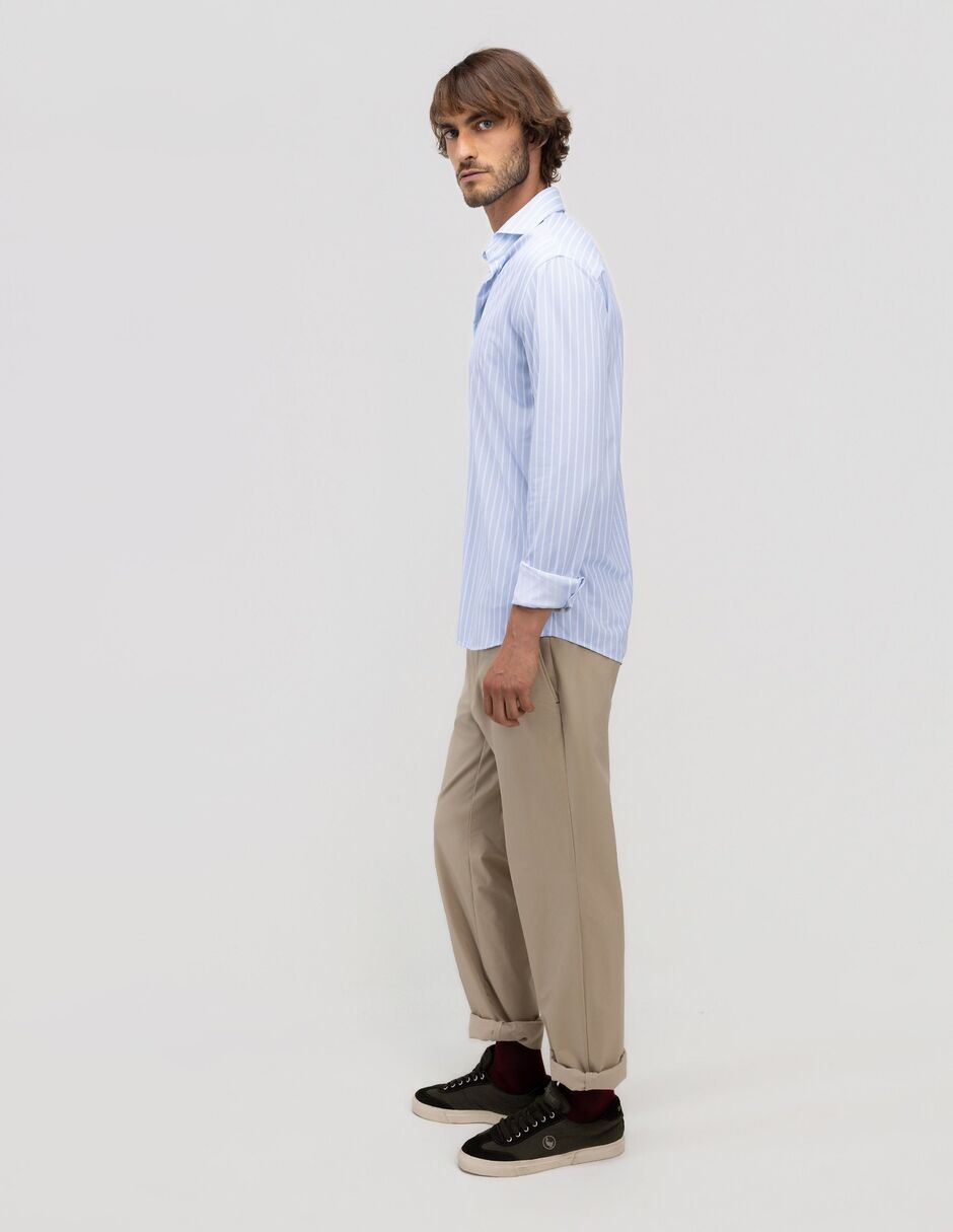 Camisa casual manga larga para hombre 3