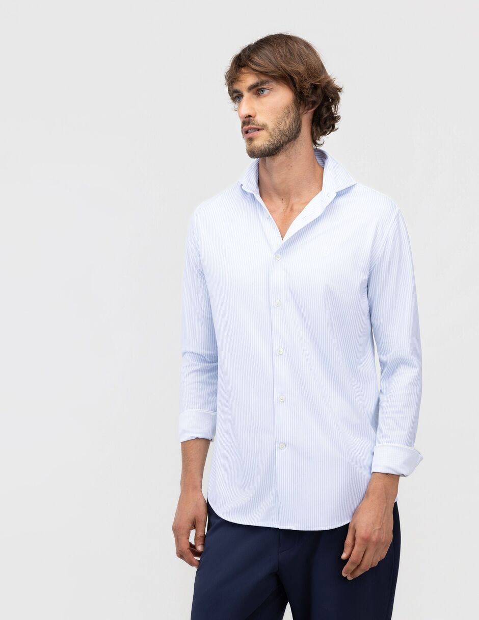 Camisa casual manga larga para hombre 2