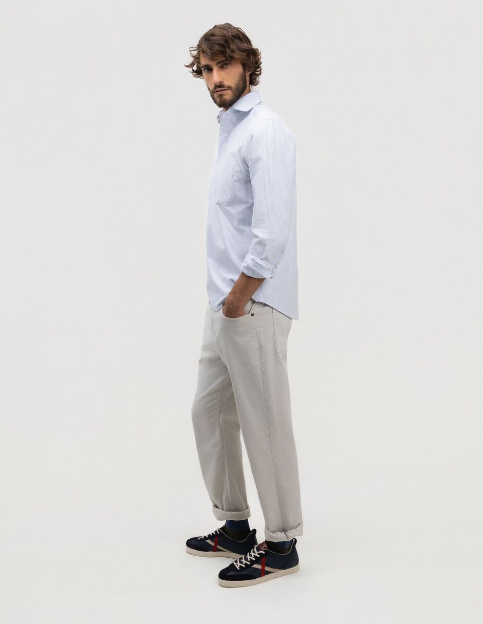 Camisa casual manga larga para hombre 3