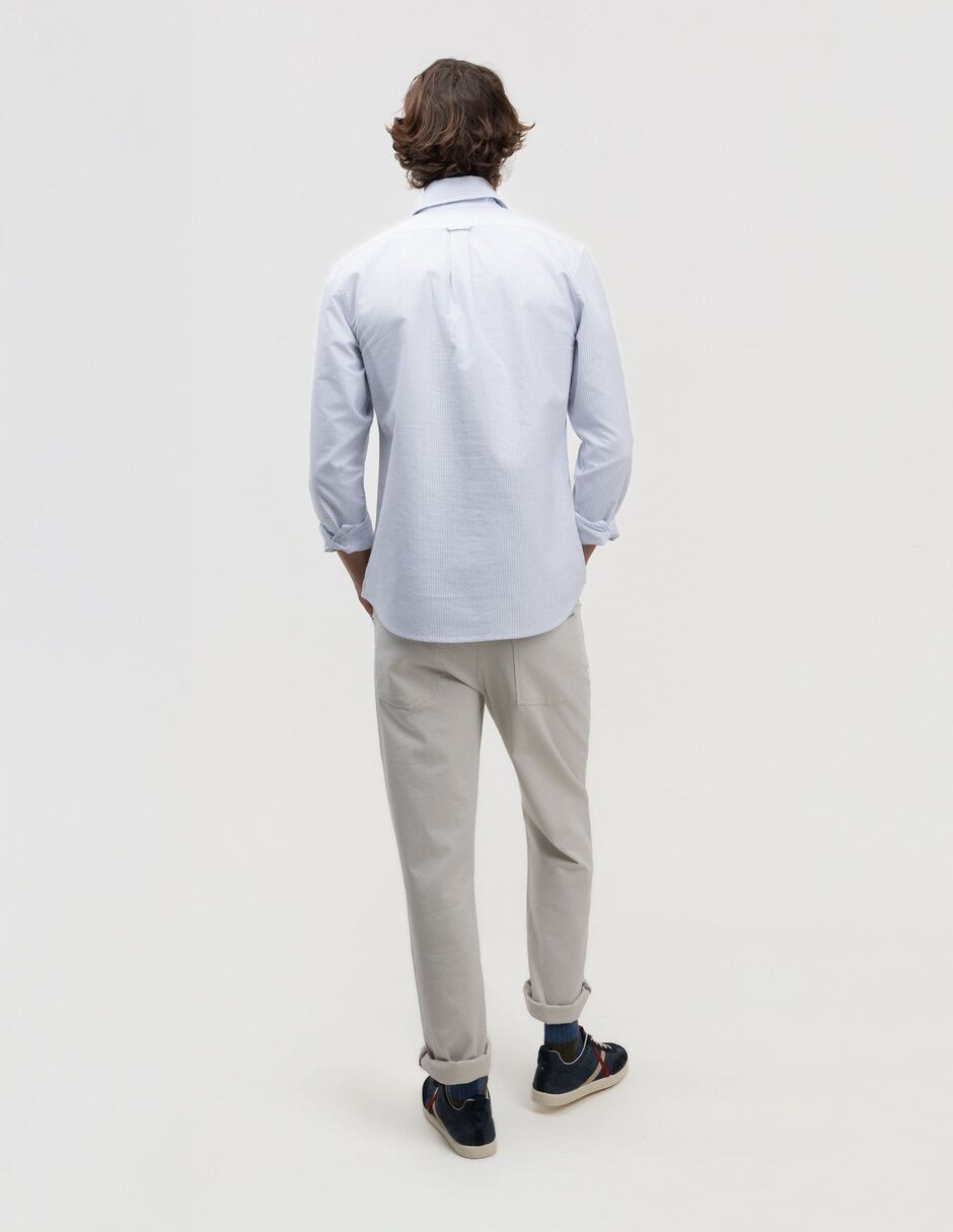 Camisa casual manga larga para hombre 2