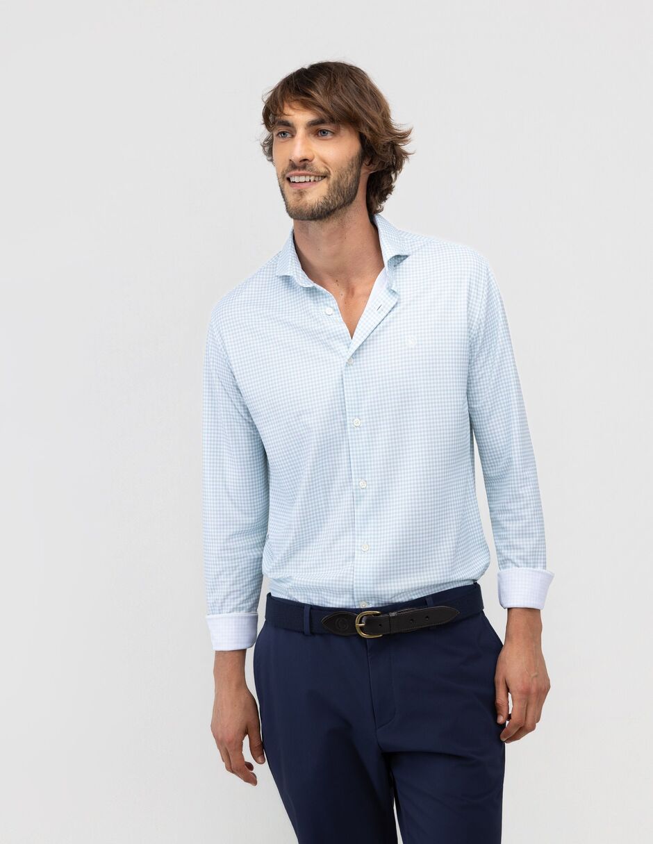 Camisa casual manga larga para hombre 1