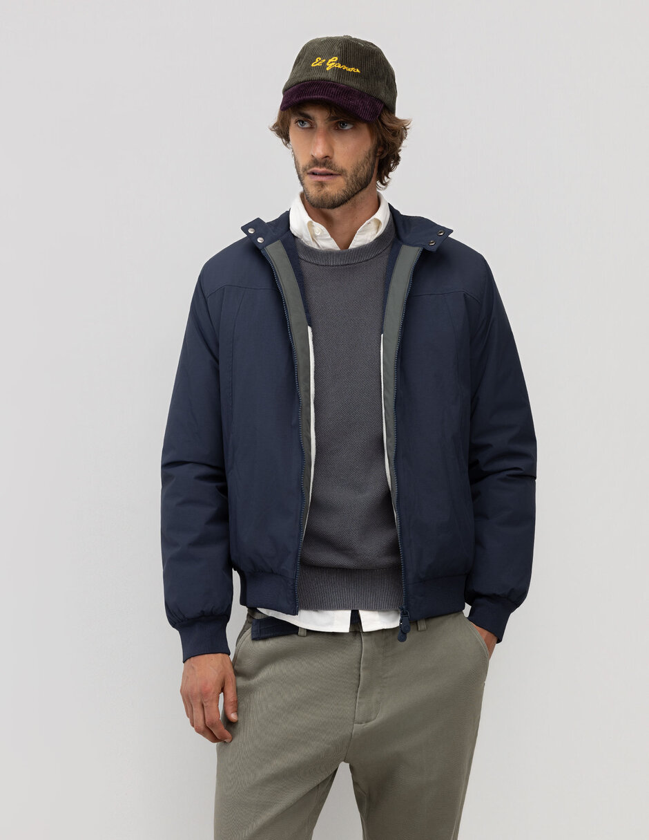 Chamarra casual bolsa canguro para hombre 3