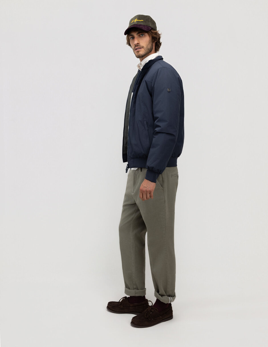 Chamarra casual bolsa canguro para hombre 4