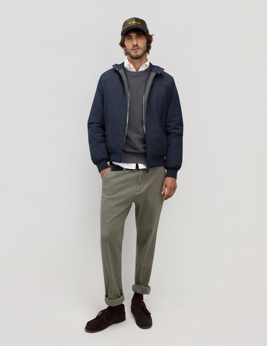 Chamarra casual bolsa canguro para hombre 5