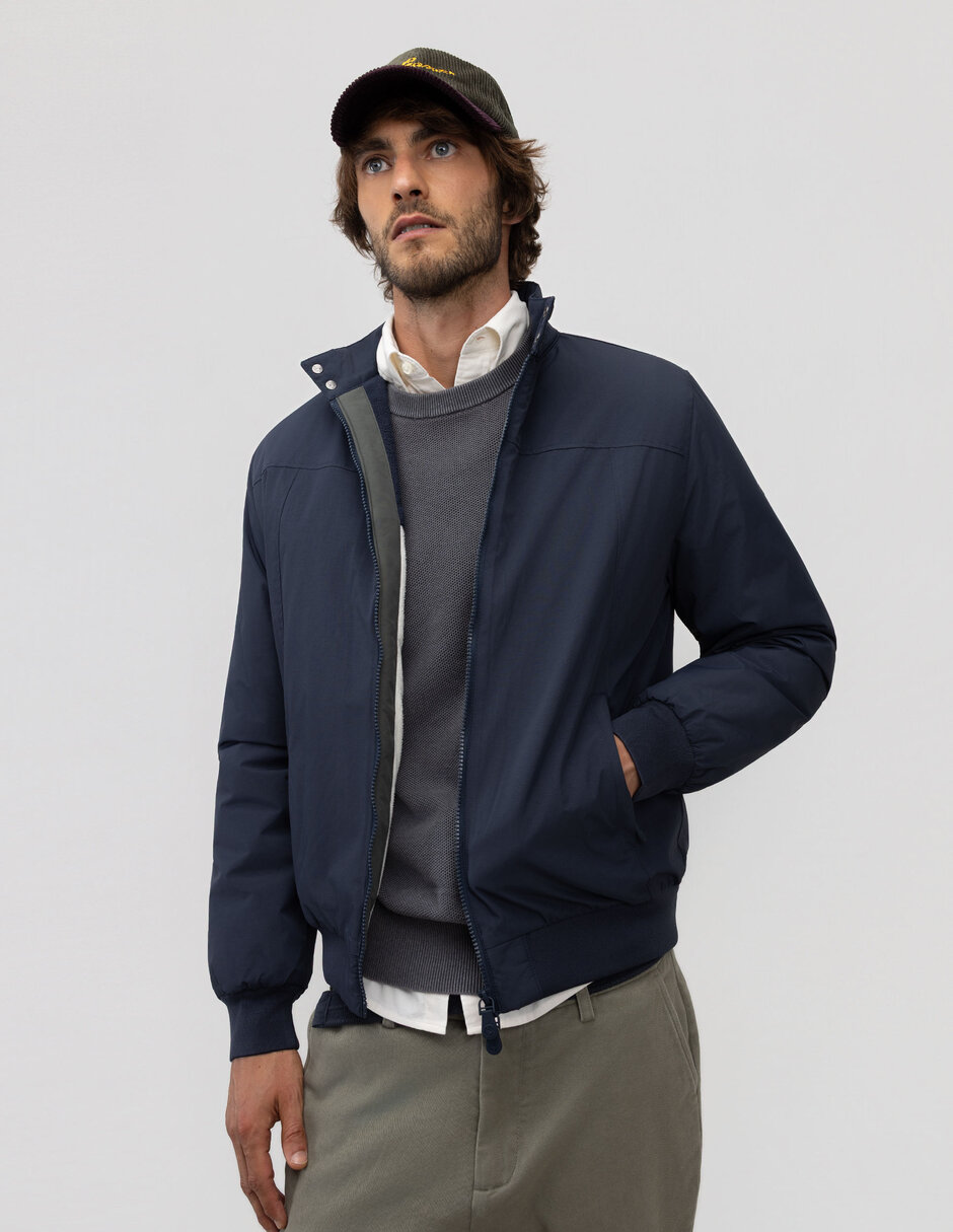 Chamarra casual bolsa canguro para hombre 7