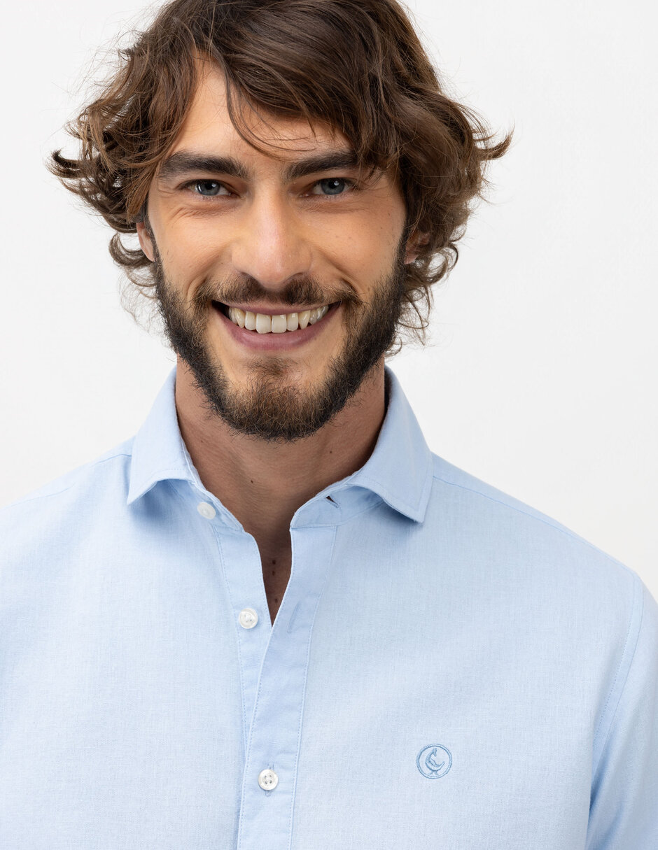 Camisa casual manga larga para hombre 3