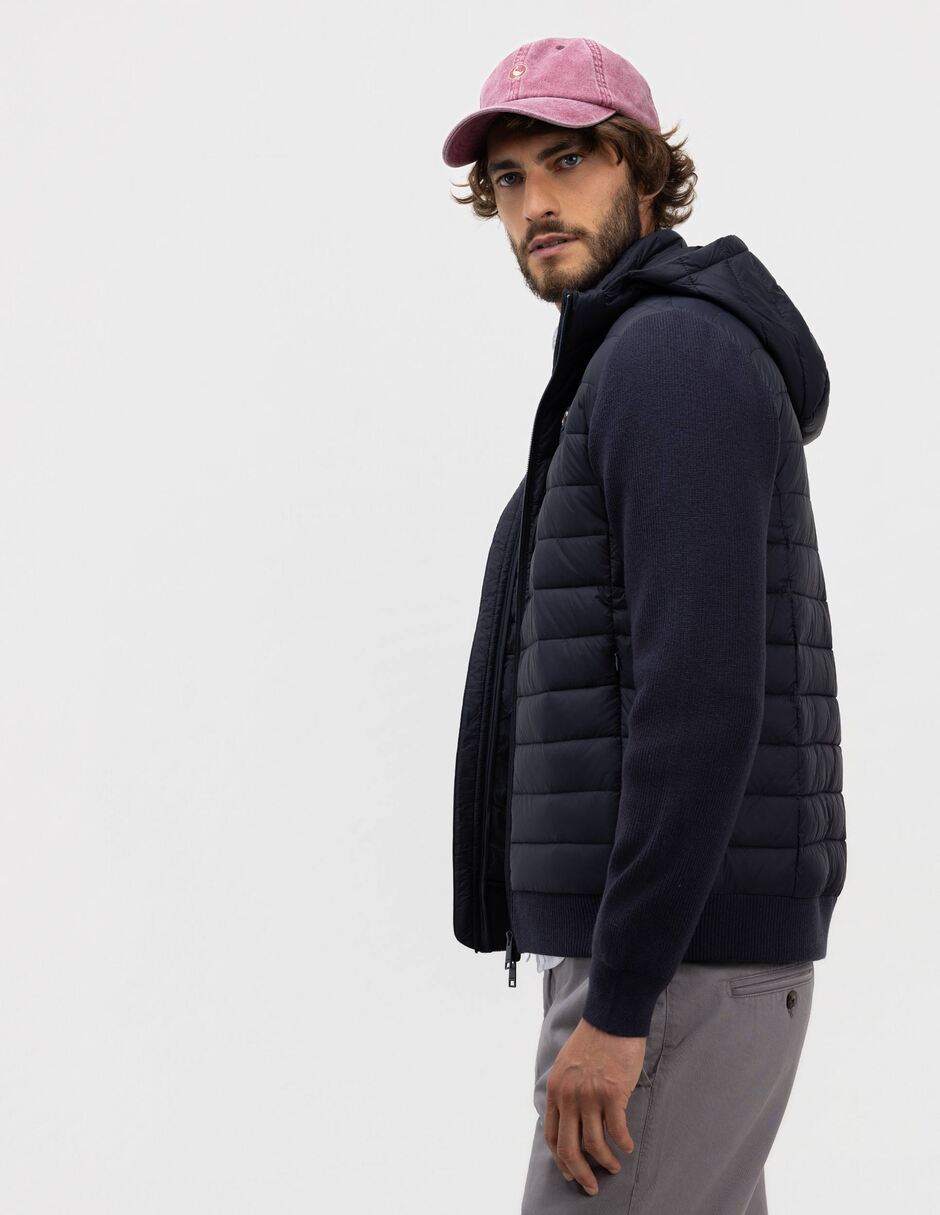 Chamarra acolchada con capucha para hombre 6