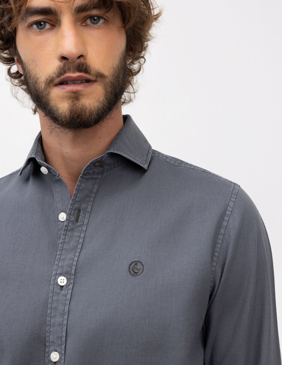 Camisa casual manga larga para hombre 3