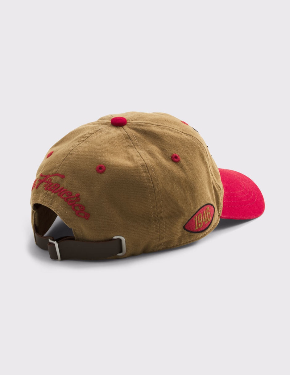 Gorra con visera curva para fútbol americano nfl san francisco 49ers para hombre 5