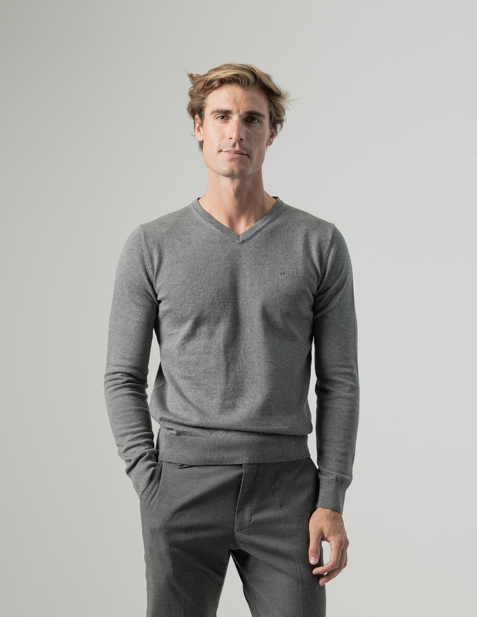 Suéter cuello v para hombre Suéter cuello v para hombre