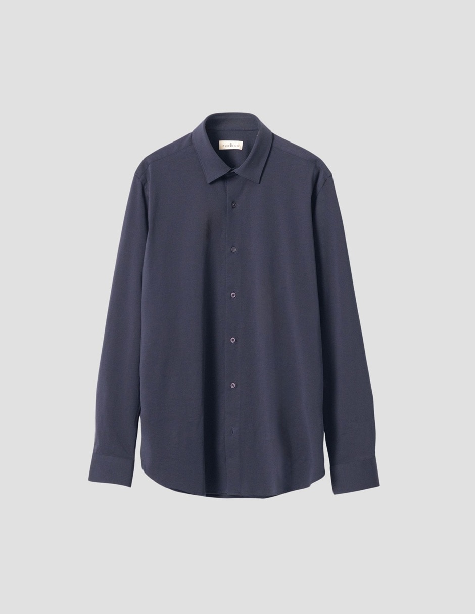Camisa casual manga larga para hombre 2