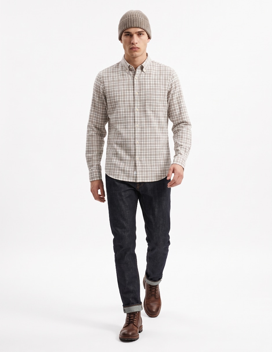 Camisa casual manga larga para hombre Camisa casual manga larga para hombre