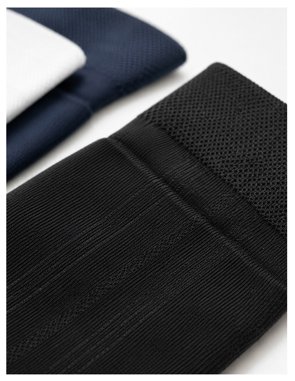 Media pantorrilla transpirable de algodón para hombre 10 pares 3
