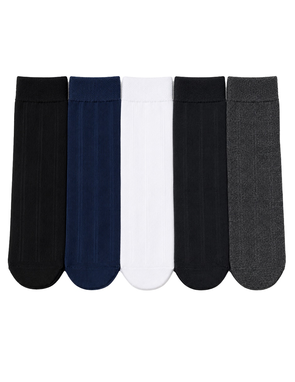 Media pantorrilla transpirable de algodón para hombre 10 pares 6
