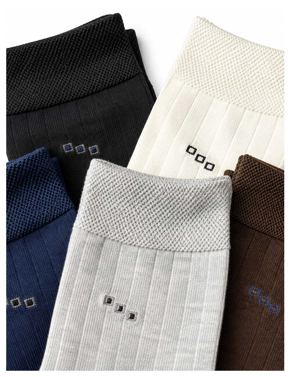Media pantorrilla Comfort de algodón para hombre 10 pares 3
