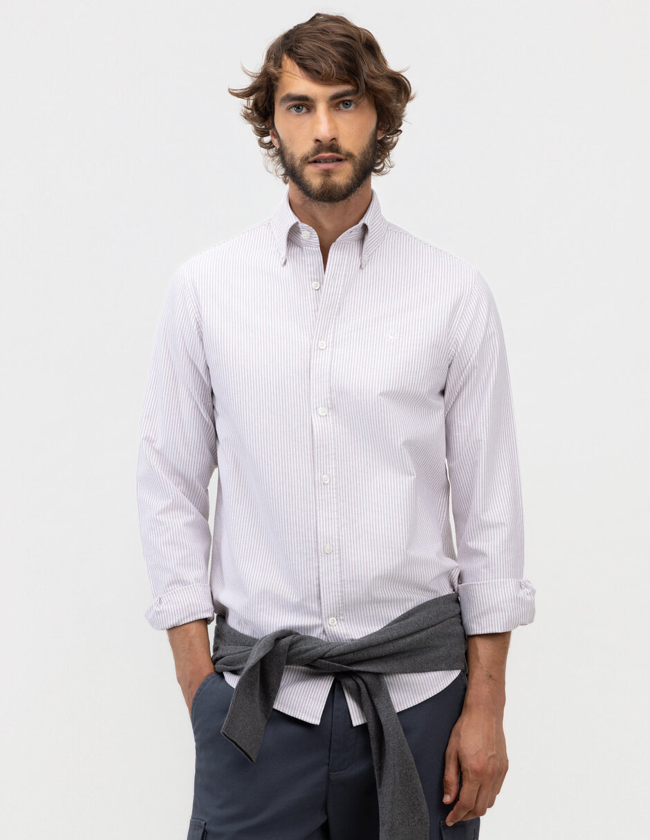 Camisa casual manga regular para hombre 1