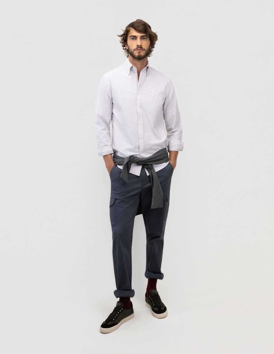 Camisa casual manga regular para hombre 3