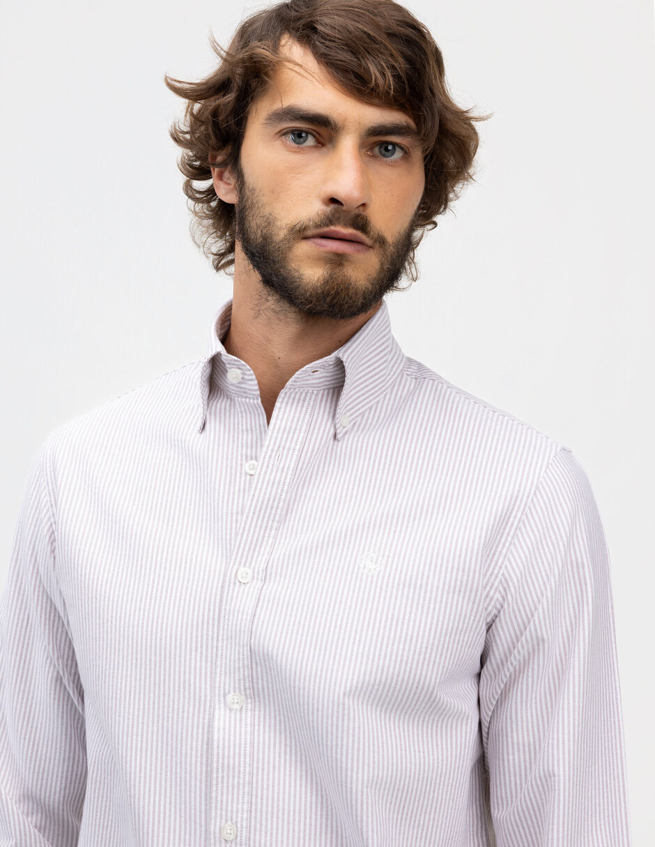 Camisa casual manga regular para hombre 4