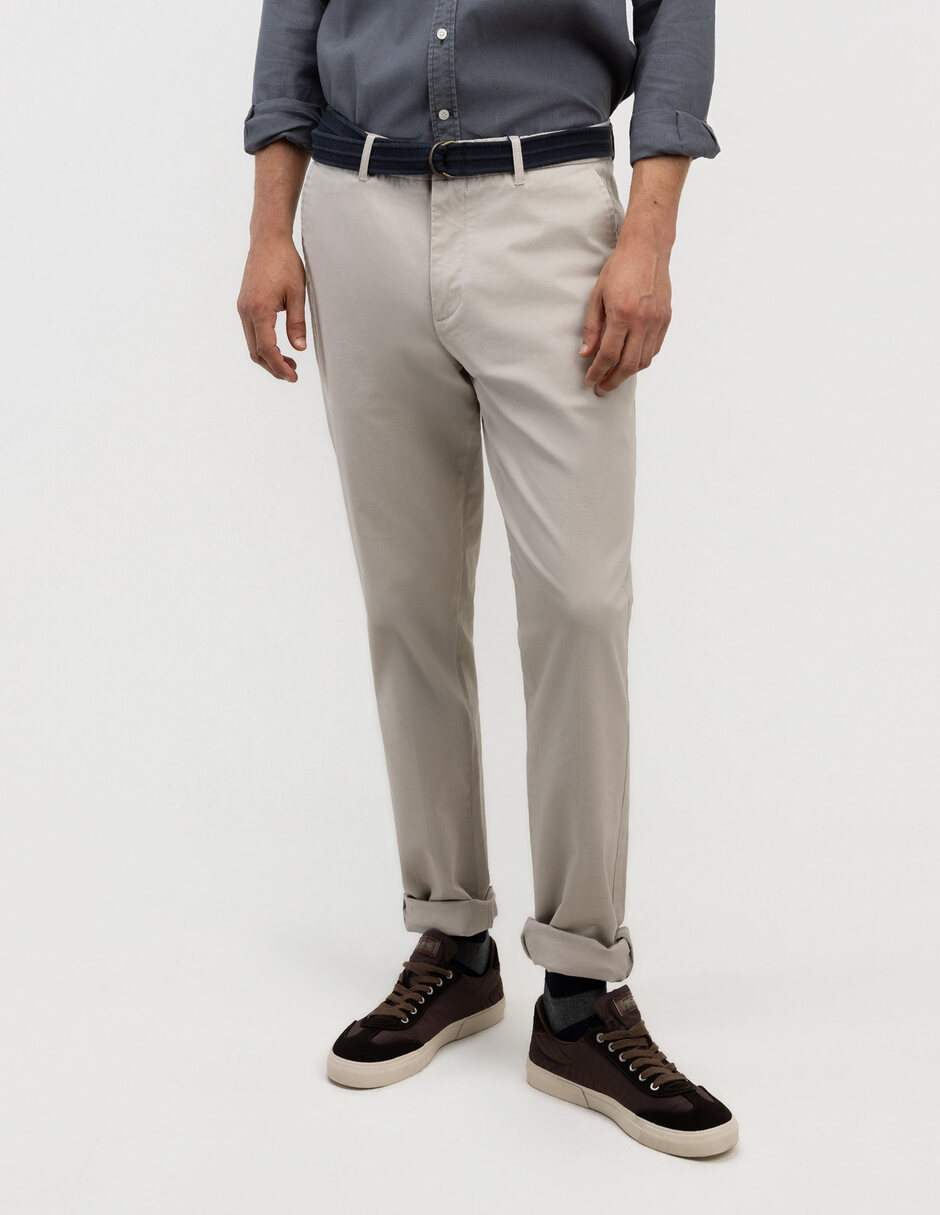 Pantalón casual chino slim para hombre 1