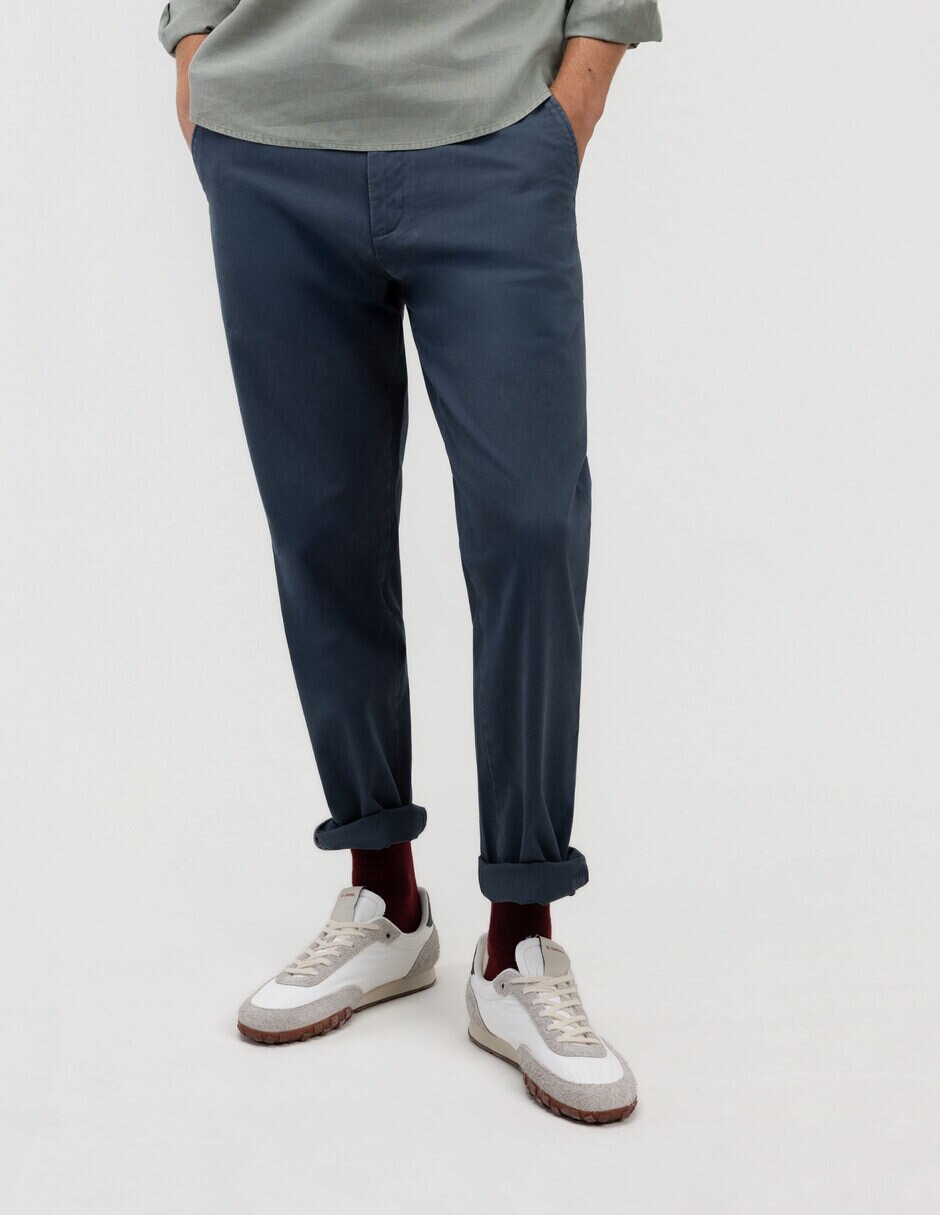 Pantalón casual chino regular para hombre Pantalón casual chino regular para hombre