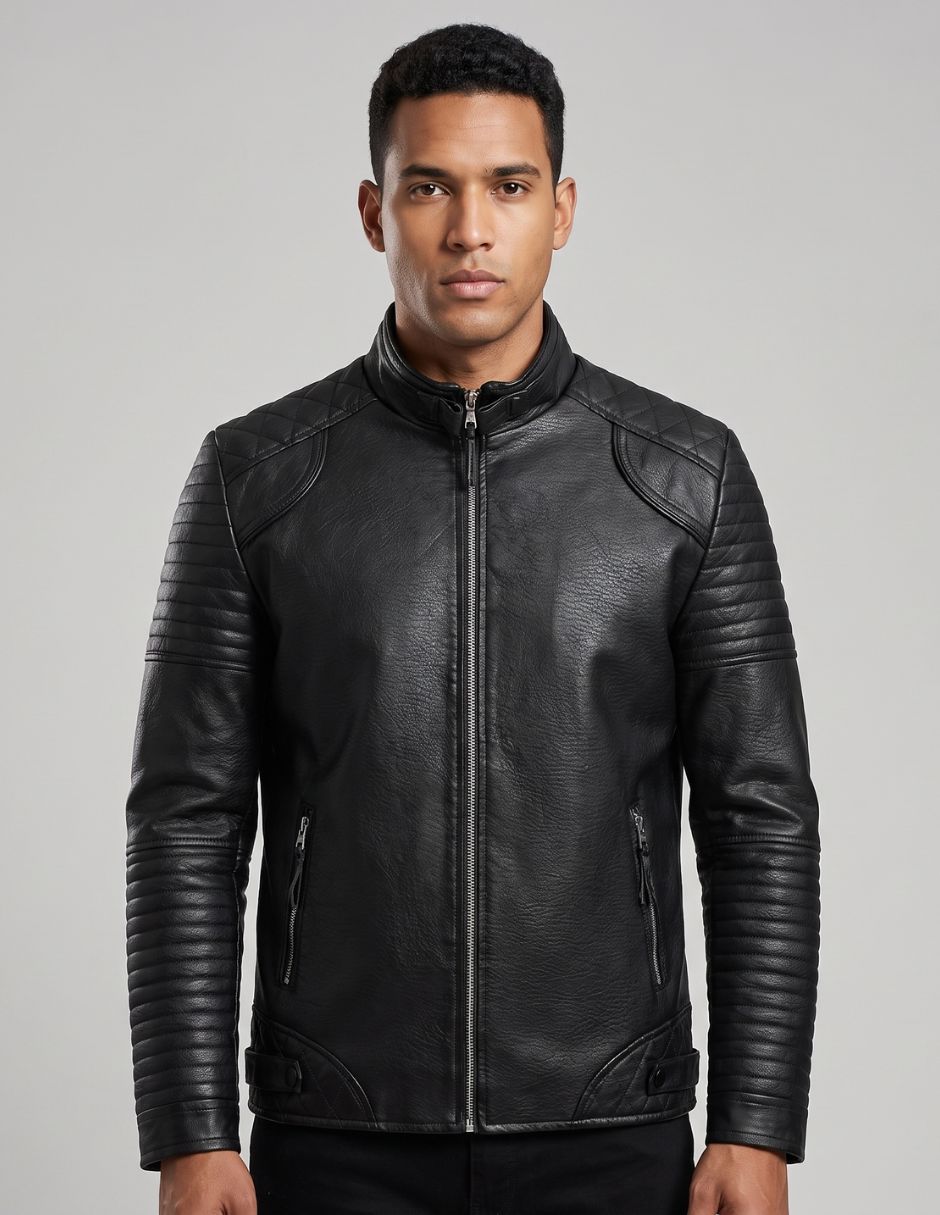 Chamarra Para motociclista No de Vinipiel Con bolsillos para hombre Chamarra Para motociclista No de Vinipiel Con bolsillos para hombre