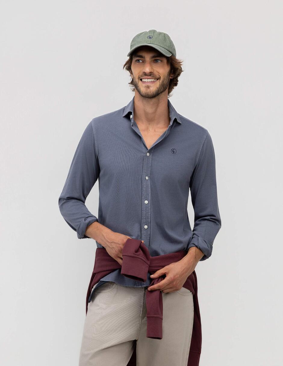 Camisa casual manga regular para hombre 1