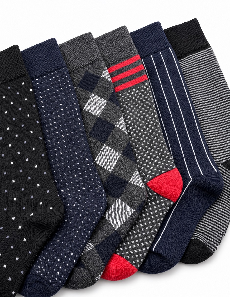 Calcetín No aplica No aplica de Algodón para hombre 6 pares 3