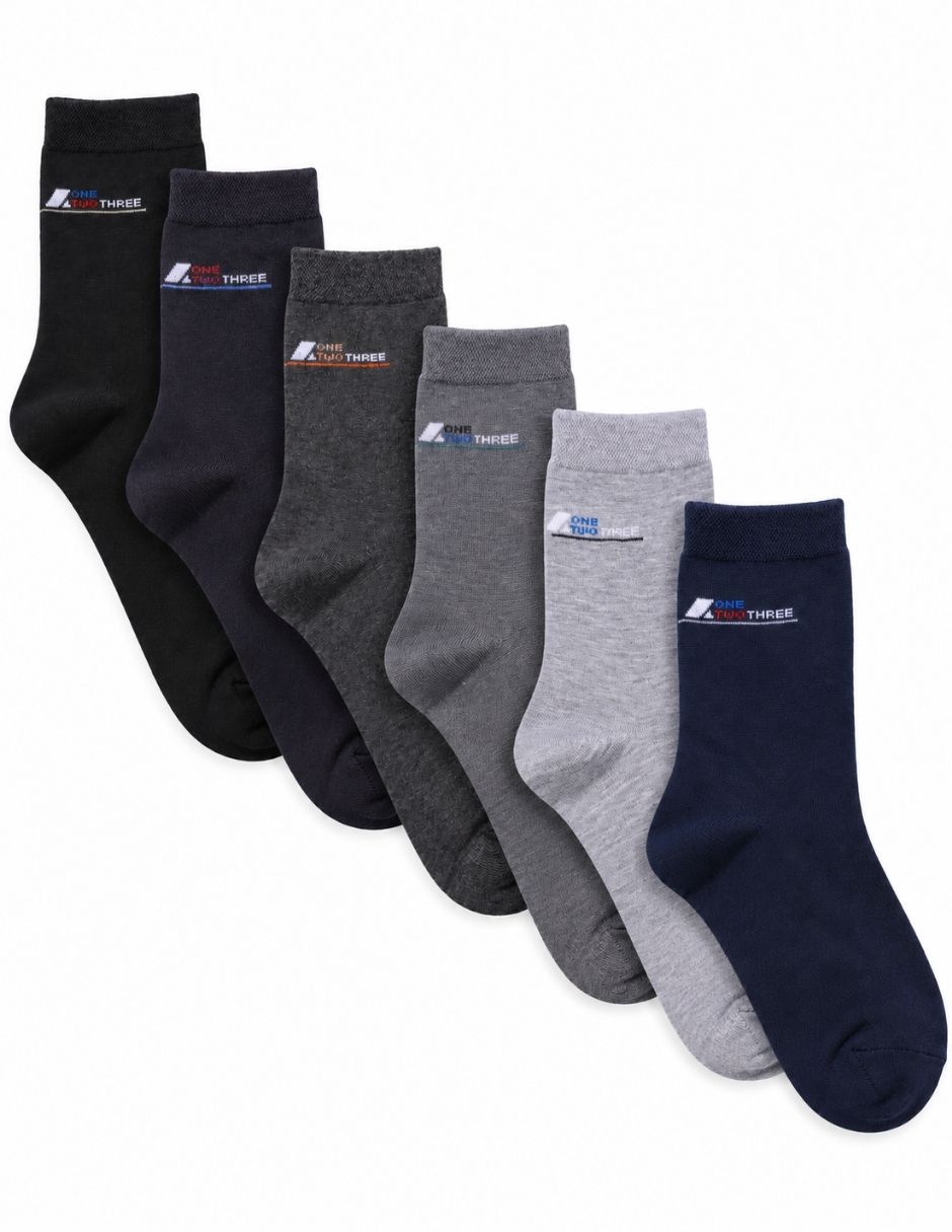 Calcetín stretch de algodón para hombre 6 pares Calcetín stretch de algodón para hombre 6 pares