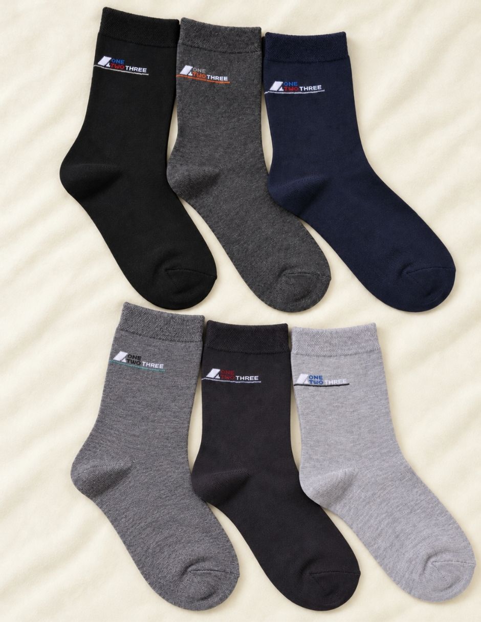 Calcetín stretch de algodón para hombre 6 pares 6