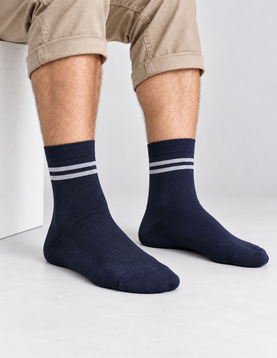 Calcetín de algodón para hombre 3 pares 5
