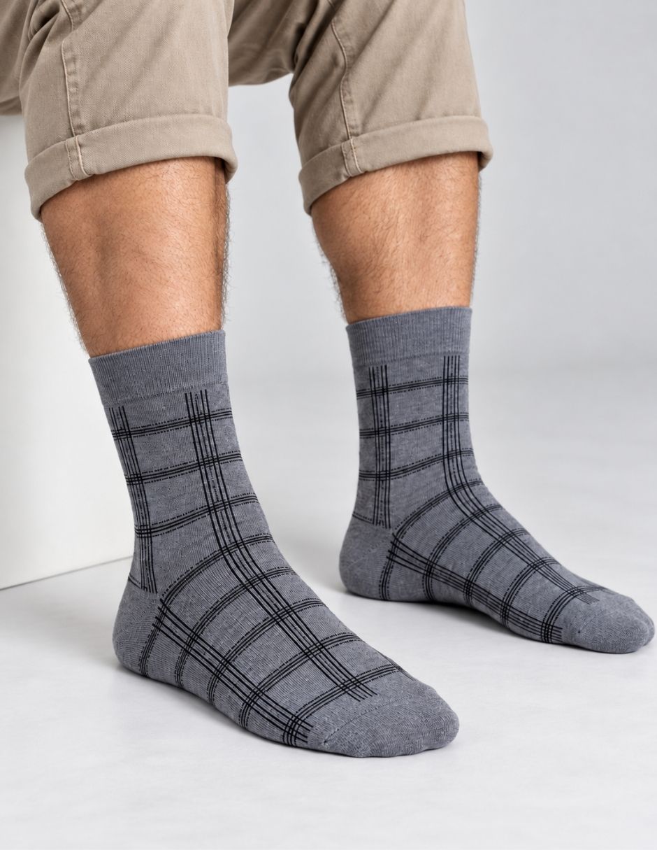 Calcetín de algodón para hombre 3 pares 6